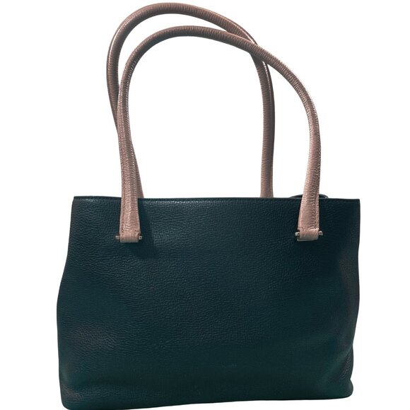 Kate Spade Henderson Street Maryanne Tote Black Leather w/ Cream Bow and Handles - Picture 2 of 11